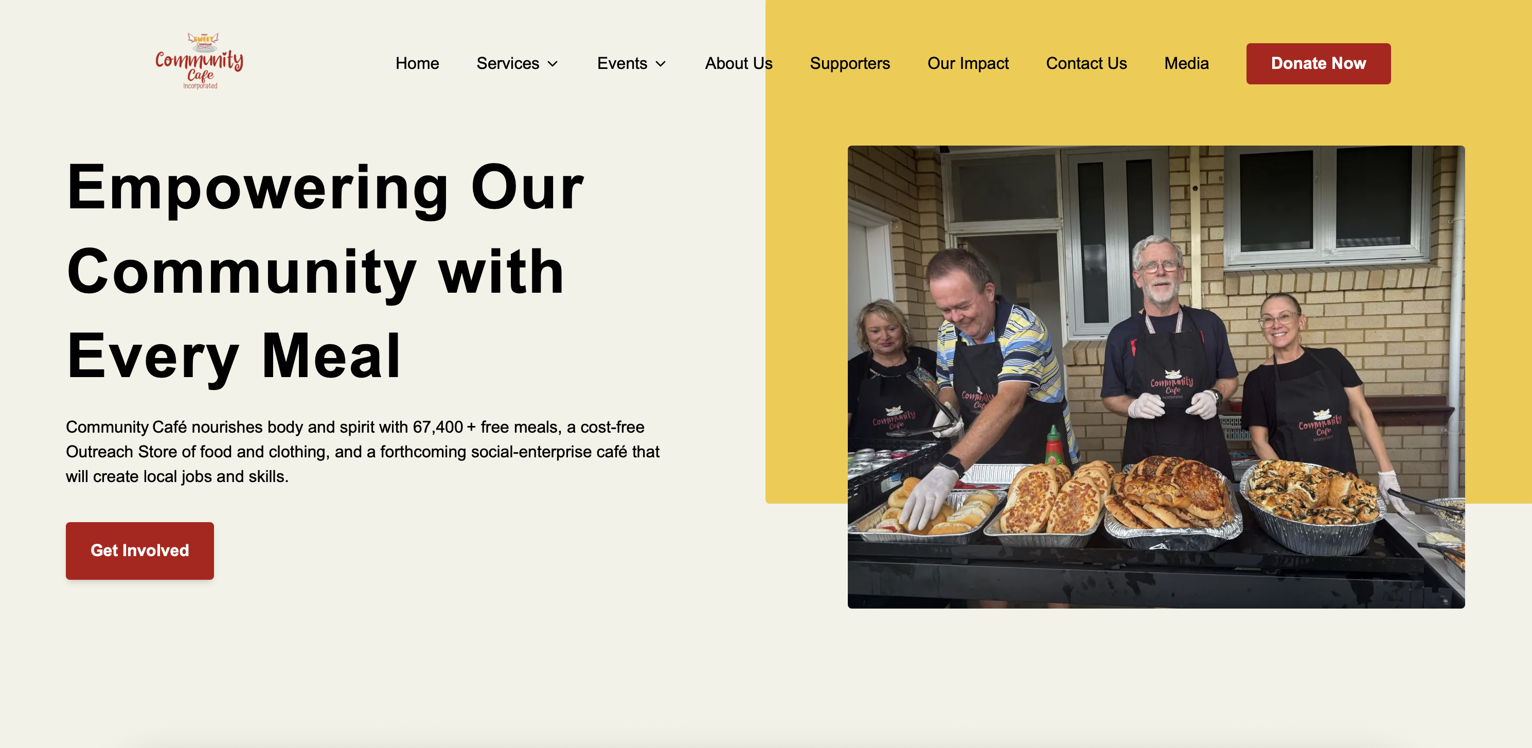 Community Café Charity Platform