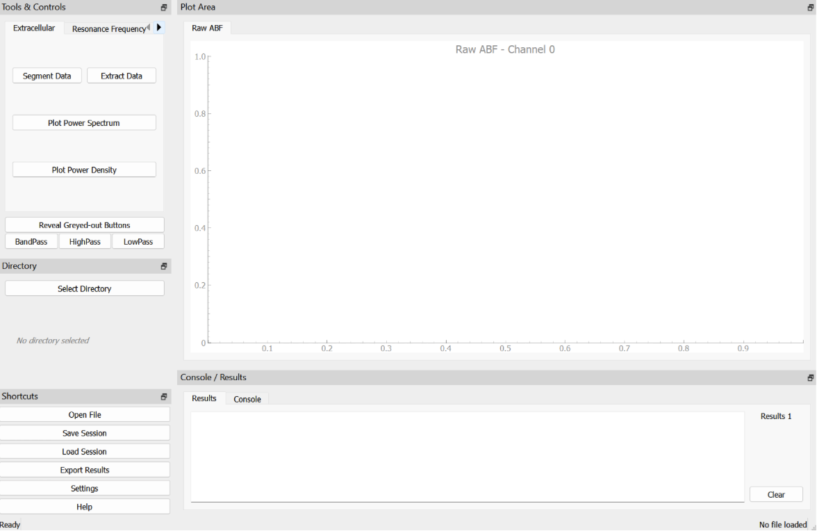 Neurolyzer EEG analysis screenshot